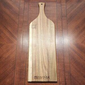 Toscana Ravinia Artisan Acacia Wood Charcuterie Cutting Board Paddle 24" x 8"